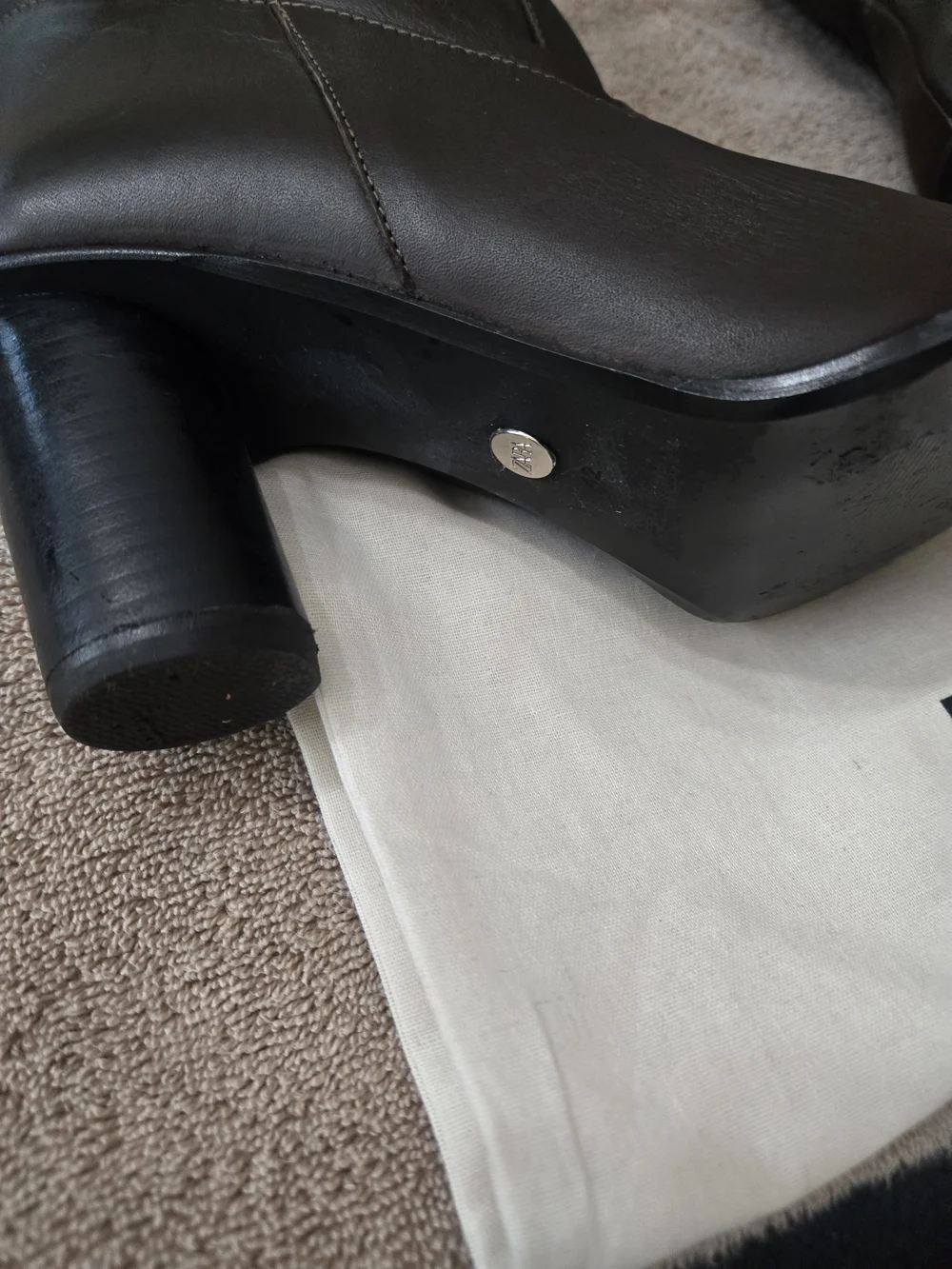 Zara Dark Brown Over-the-Knee Genuine Leather Boots Size 42/11 EUC